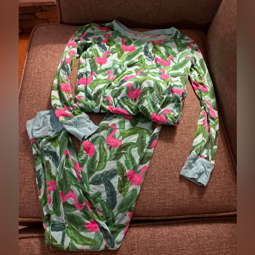 Little Sleepies Long Sleeve Flamingos Pajamas